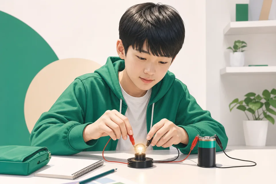 회인면 초4 과학 학습 장면 — 과학 개념 정리와 문제 훈련
