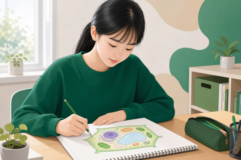 동춘동 중1 과학 학습 장면 — 과학 개념 정리와 문제 훈련