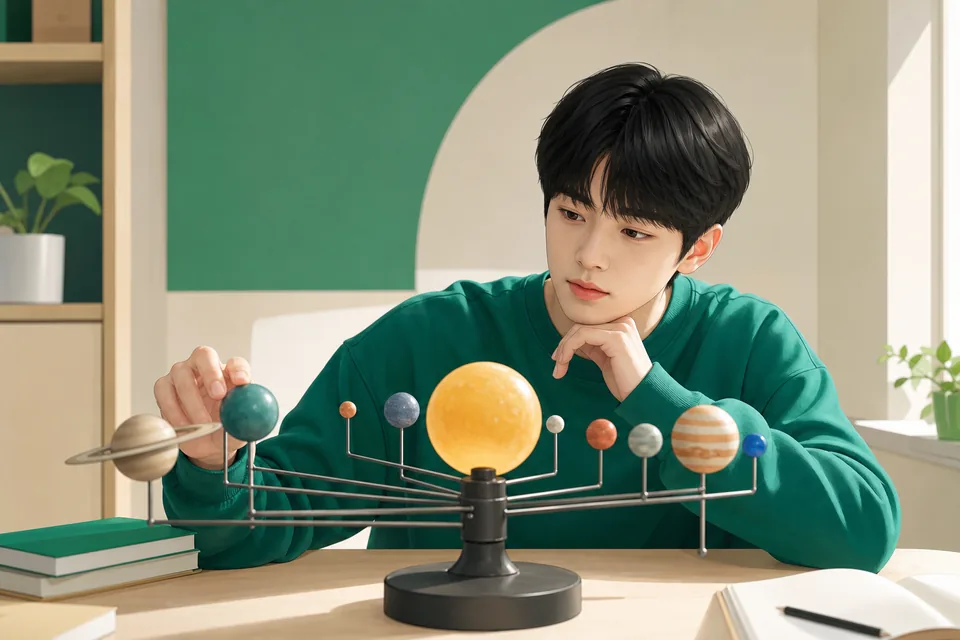 중문동 고2 과학 학습 장면 — 과학 개념 정리와 문제 훈련 중문동 고2 과학 학습 장면 — 과학 개념 정리와 문제 훈련